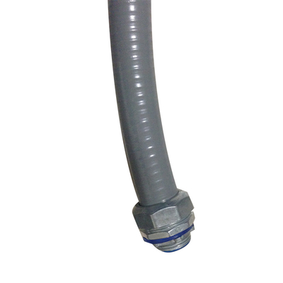 Chine 3/4&quot; PVC étanche de gris de bobine d'immersion chaude de conduit de métal flexible a enduit fournisseur