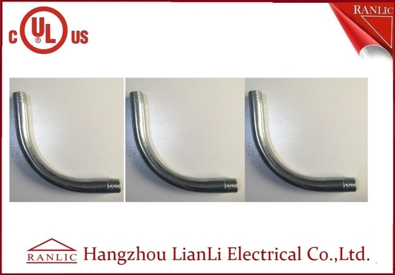 Chine l'électro rigide en acier de mamelon de coude de conduit en métal de 3 pouces/4 pouces a galvanisé fournisseur