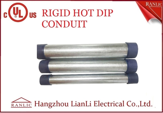 Chine RGD a galvanisé le conduit en acier rigide, pouce de 1/2 tuyauterie électrique de conduit de 4 pouces fournisseur