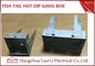 Boîte électrique de bande de GI de finition d'immersion chaude/boîte électrique de bande 3 pouces par 3 pouces fournisseur